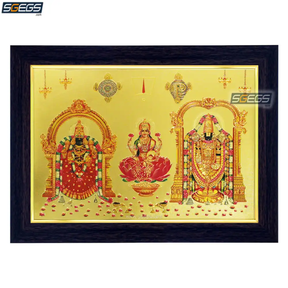 Goddess Padmavathi Lakshmi and God Tirupati Balaji Photo Frame ...